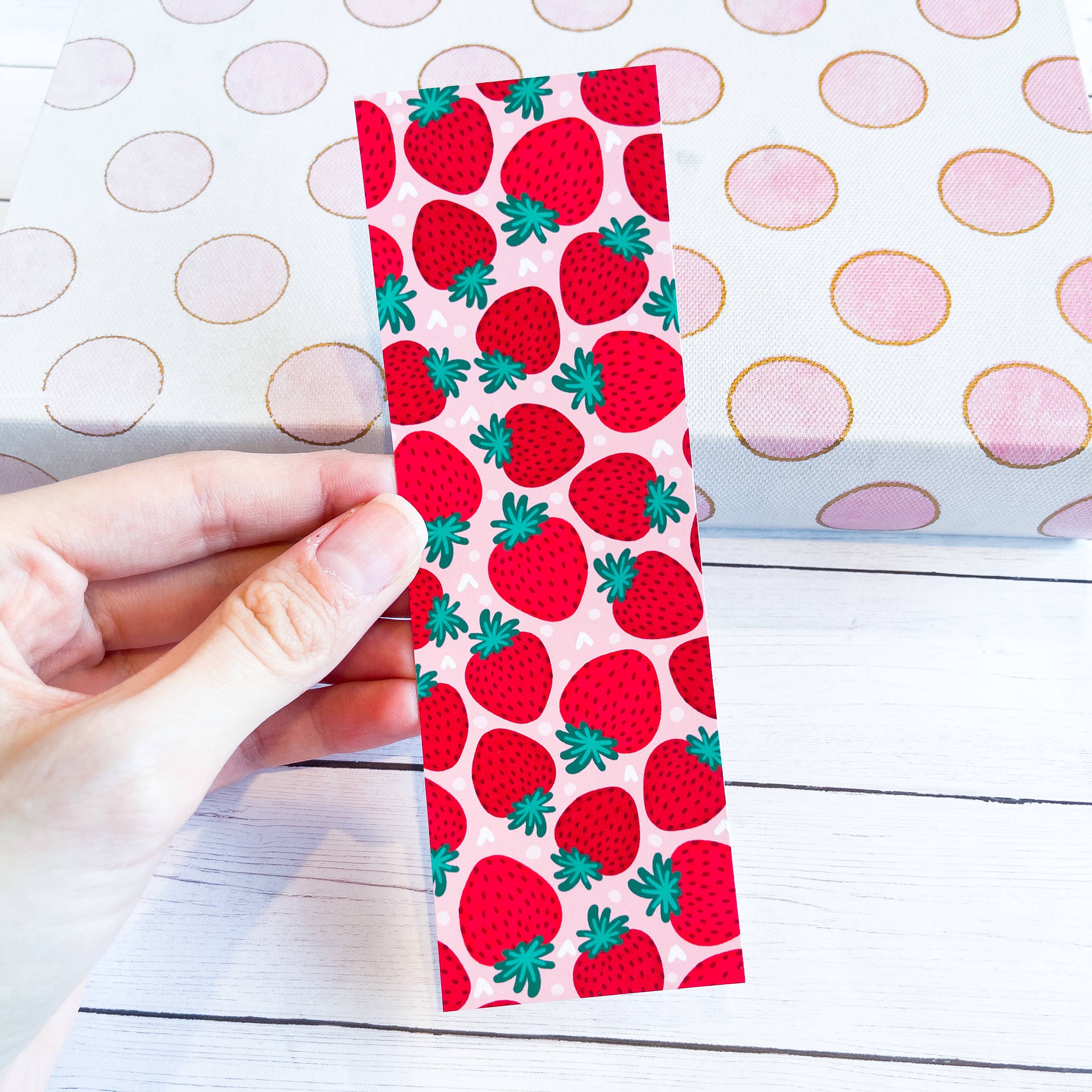 Strawberry Bookmark: Matte