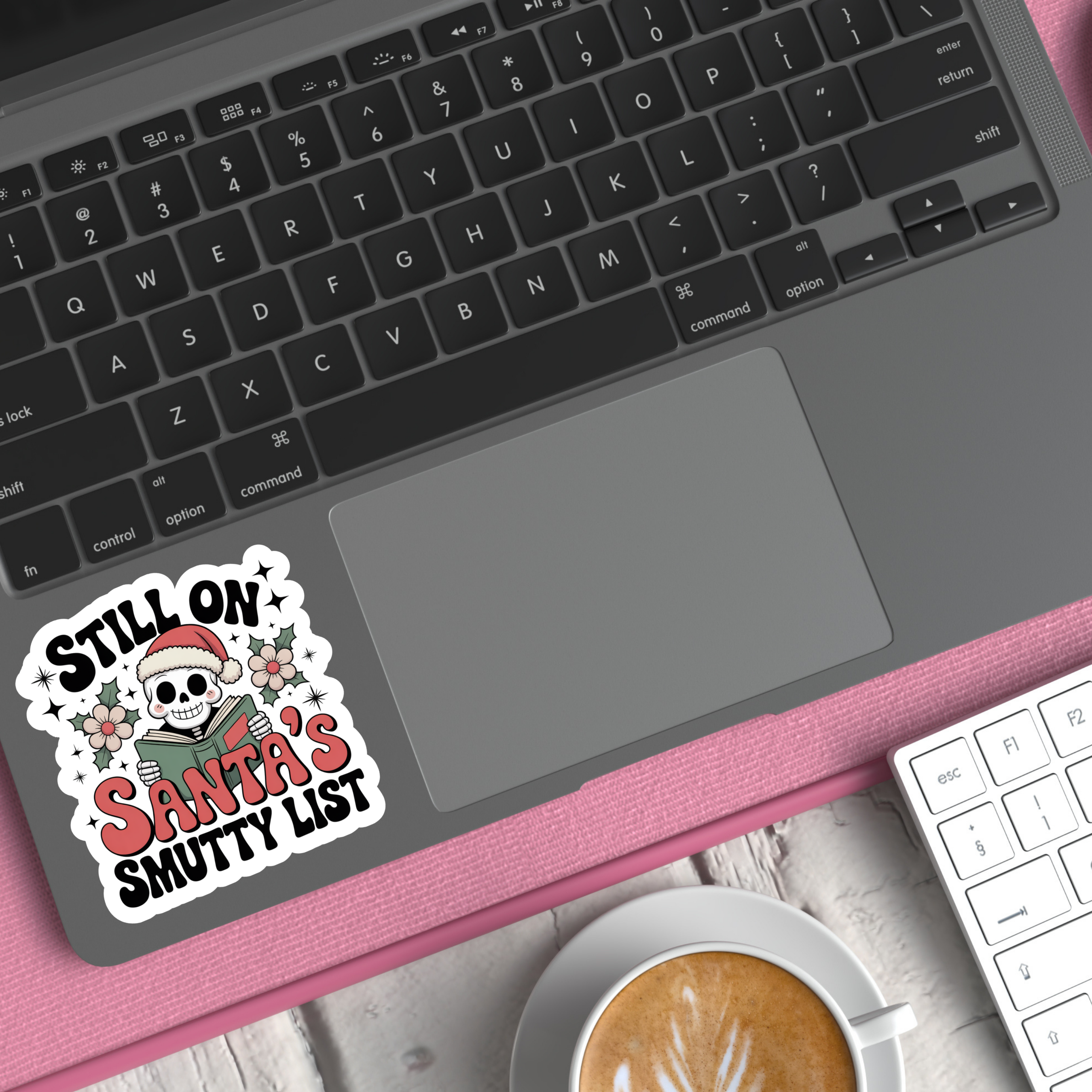 Still On Santa's Smutty List Christmas Die Cut Sticker : Glossy Vinyl - NO PACKAGING
