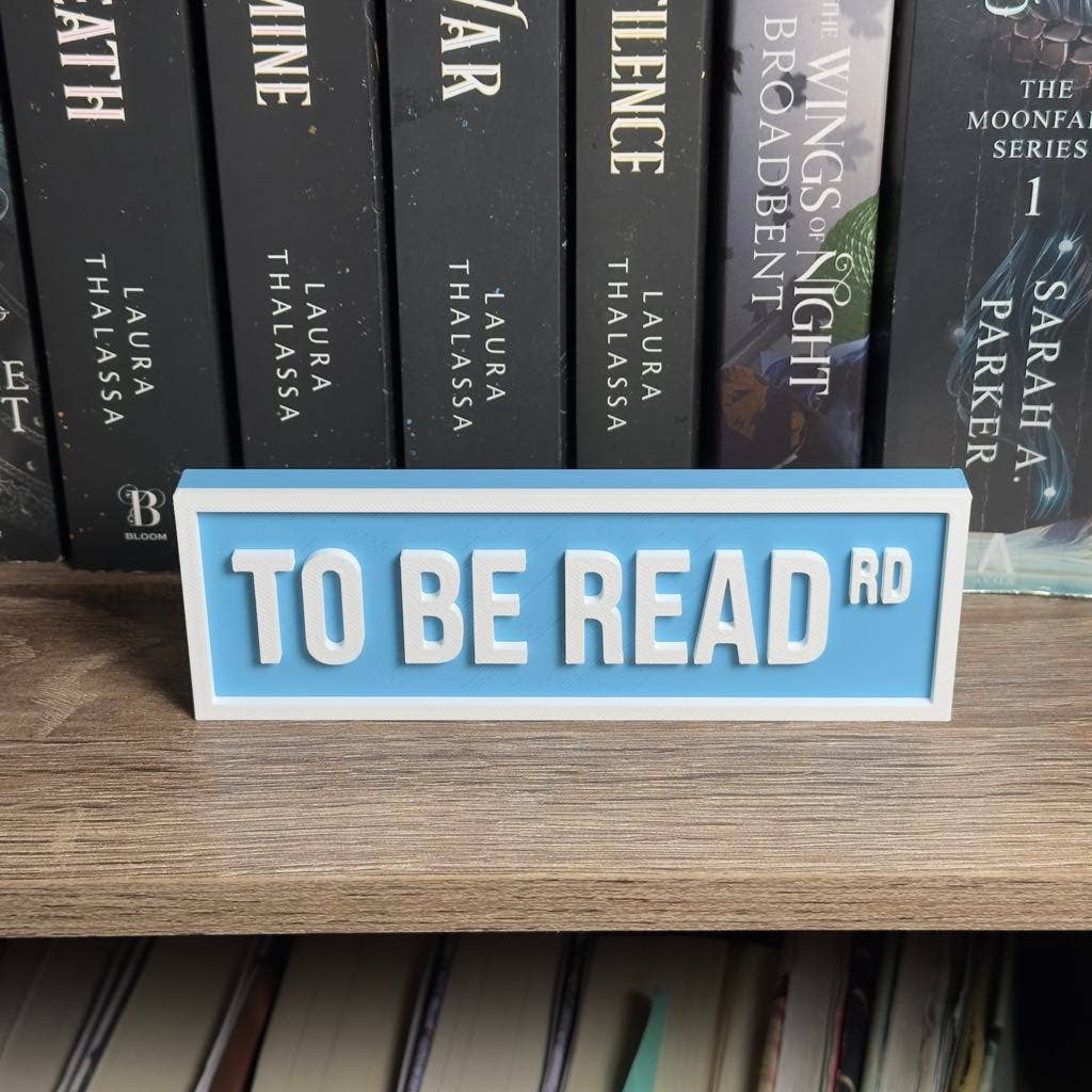 To Be Read Street Sign | Bookshelf Decor: Green