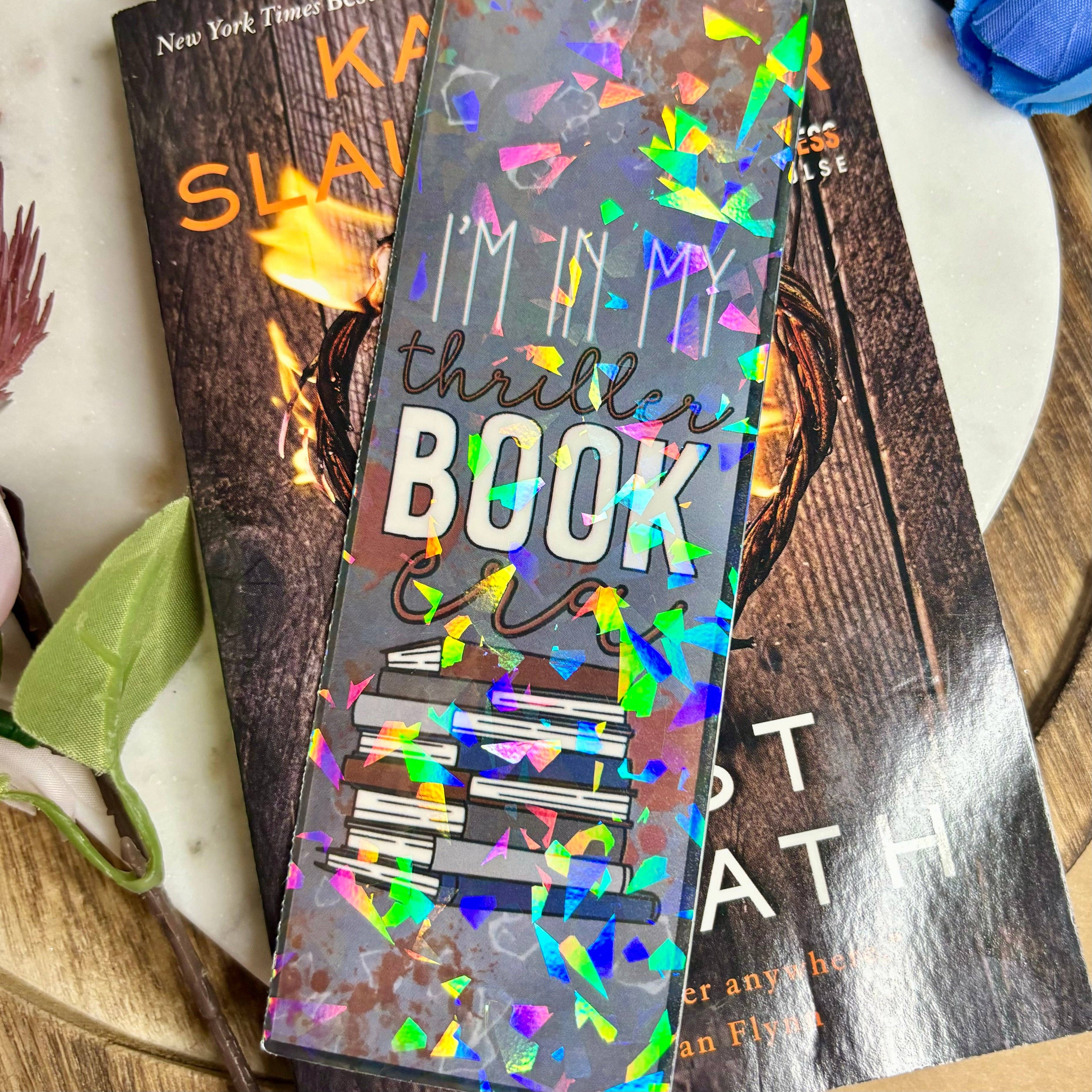 Thriller Books Cardstock Bookmark Bundle: Go away I'm busy reading a thriller / No Tassel