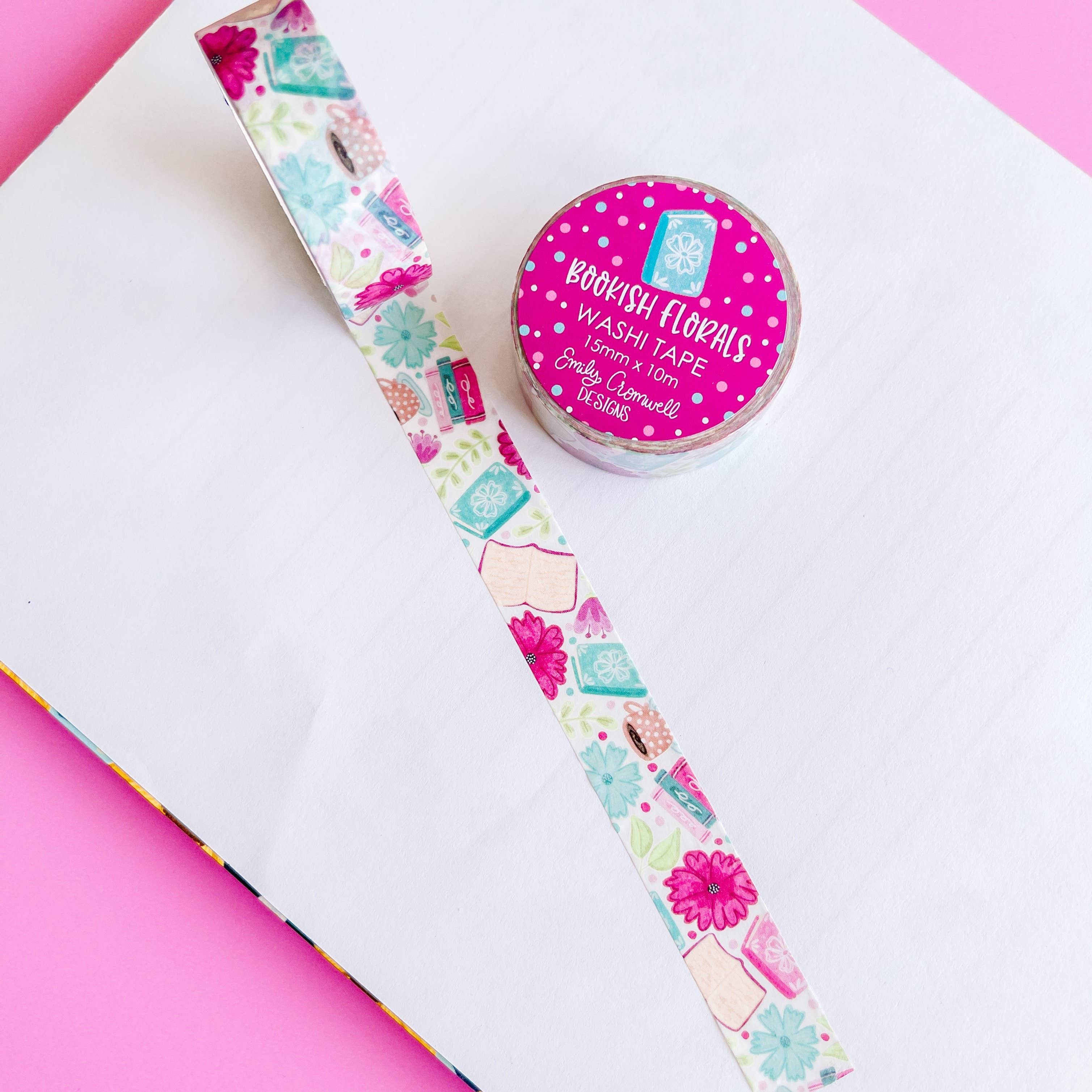 Bookish Florals Washi Tape