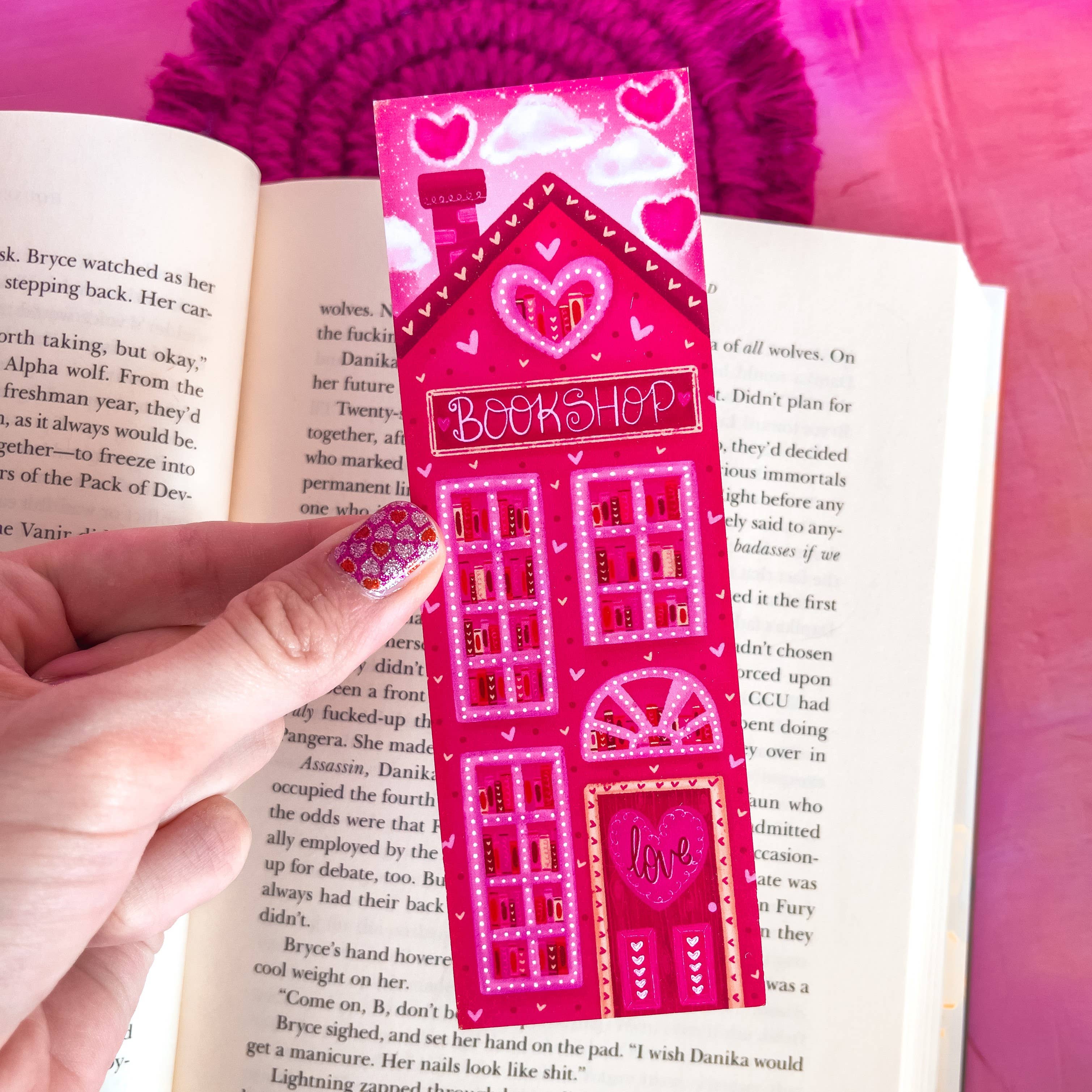 Valentine Bookshop Bookmark: Matte