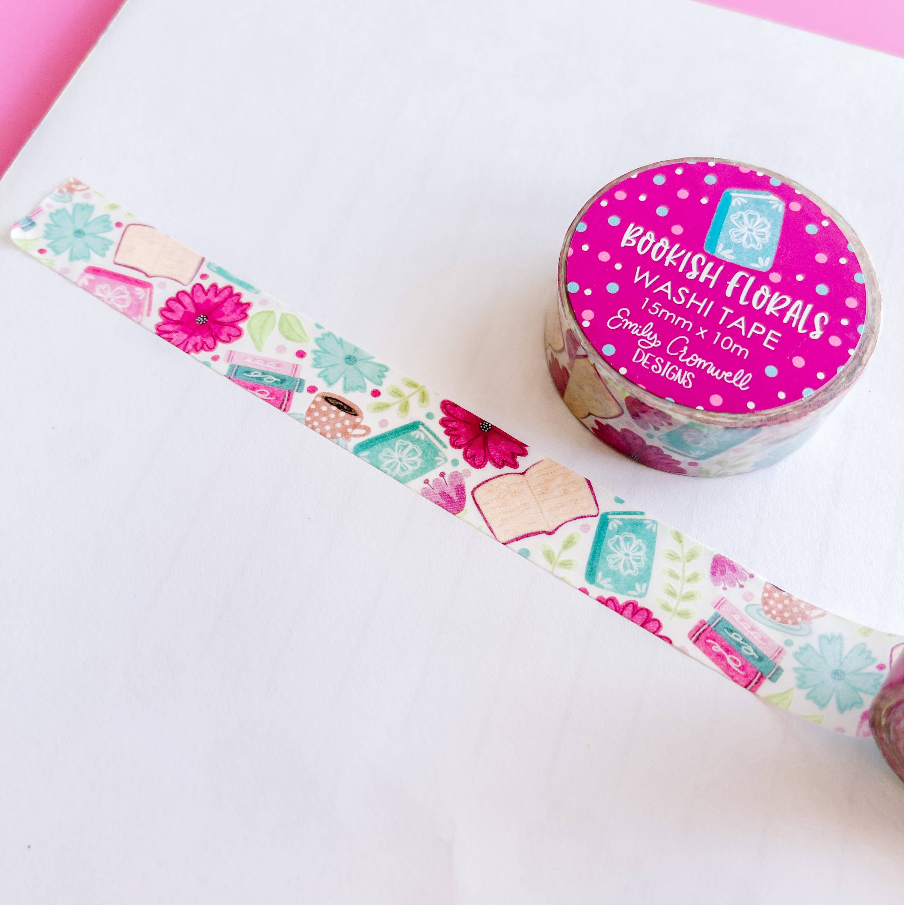 Bookish Florals Washi Tape