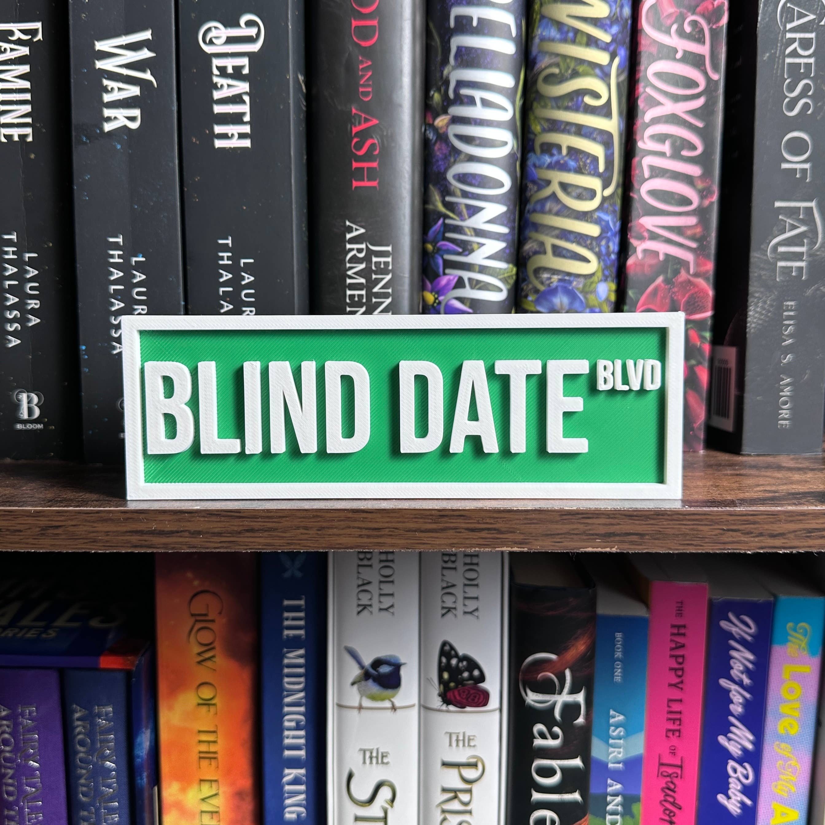 Blind Date Street Sign | Bookshelf Decor: Green