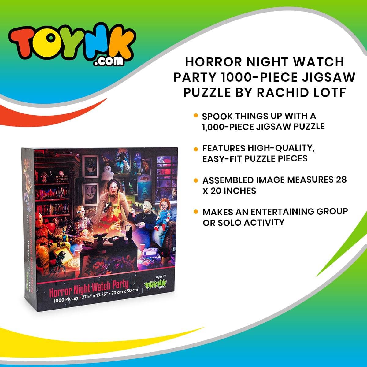 Horror Night Watch Party 1000 Piece Jigsaw Puzzle: None