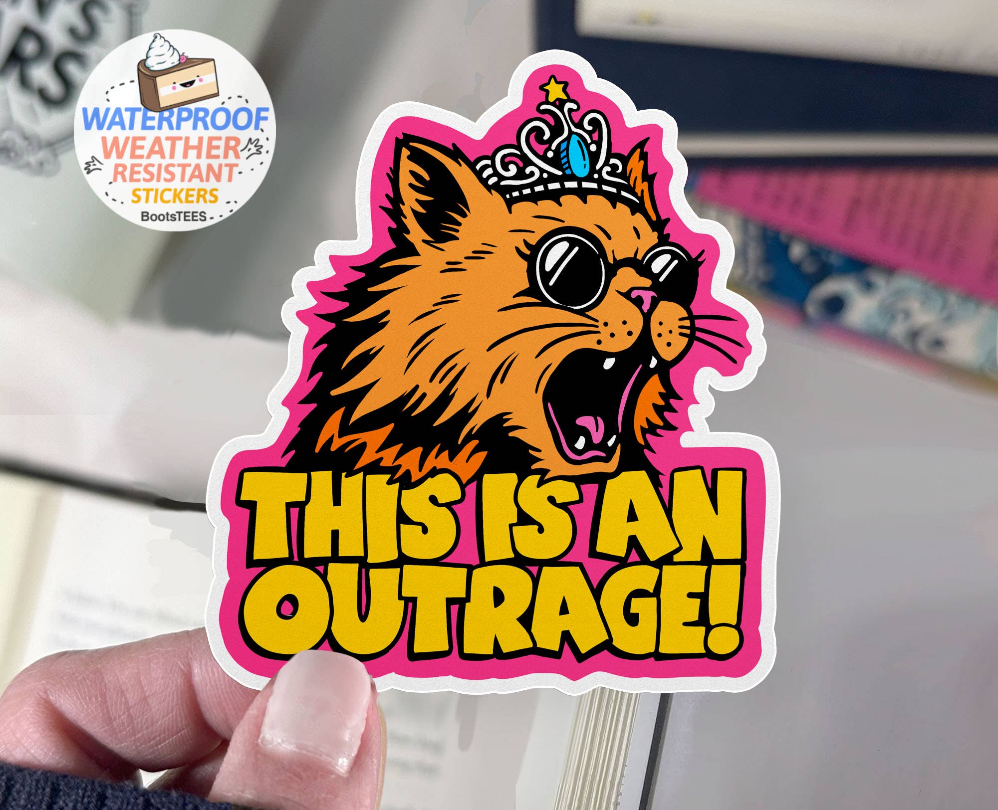 Dungeon Crawler Carl Stickers 3" Princess Donut Quote Decals: Goddamnit Donut Stickers
