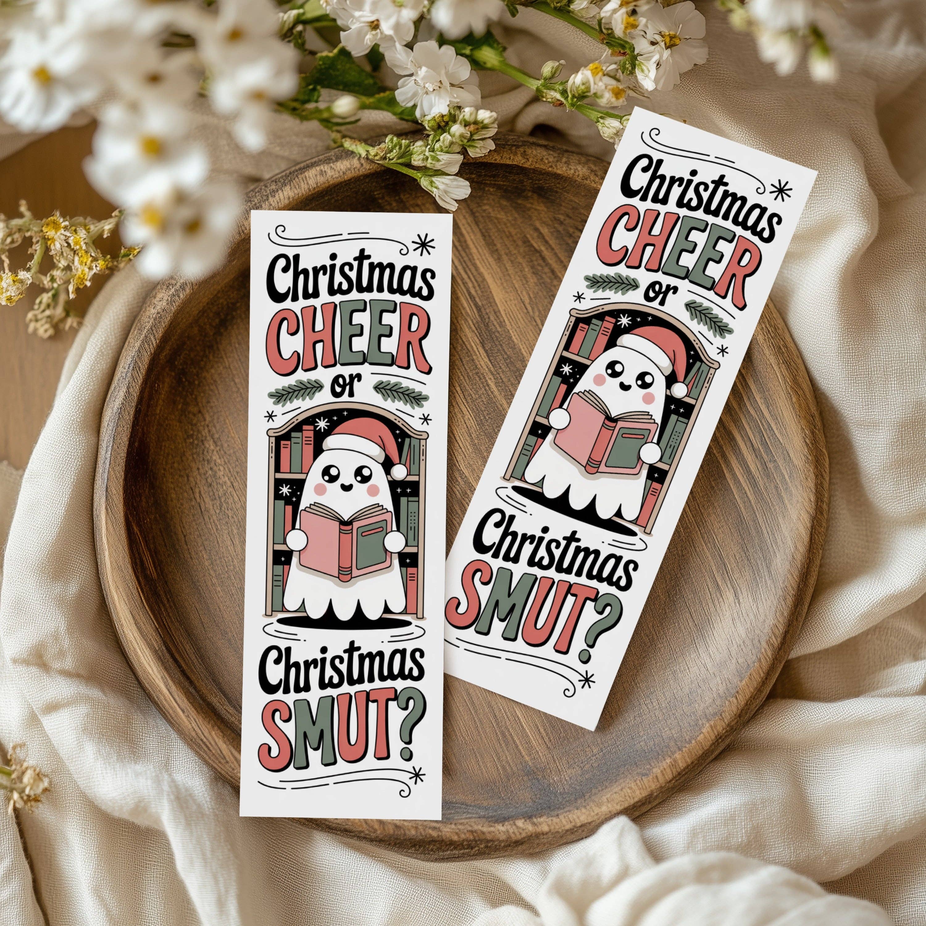 Christmas Smut Bookmarks: Spicy Plot Twist - WITH PACKAGING