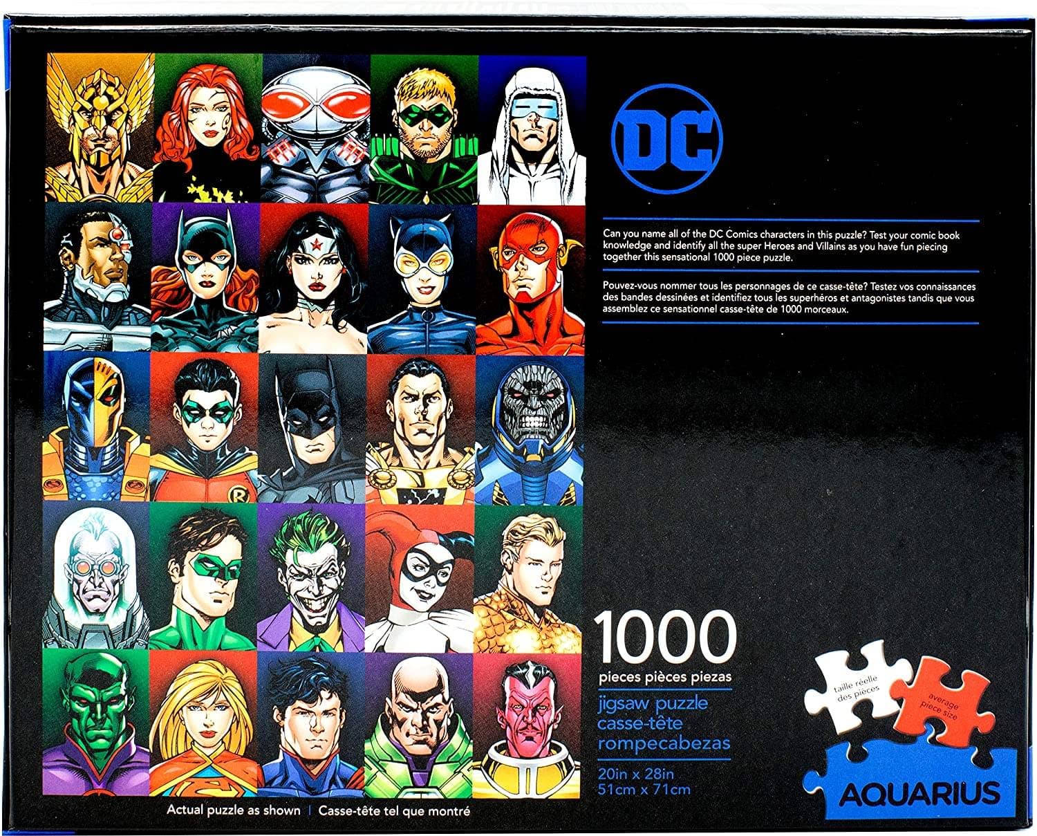 DC Comics Faces 1000 Piece Jigsaw Puzzle