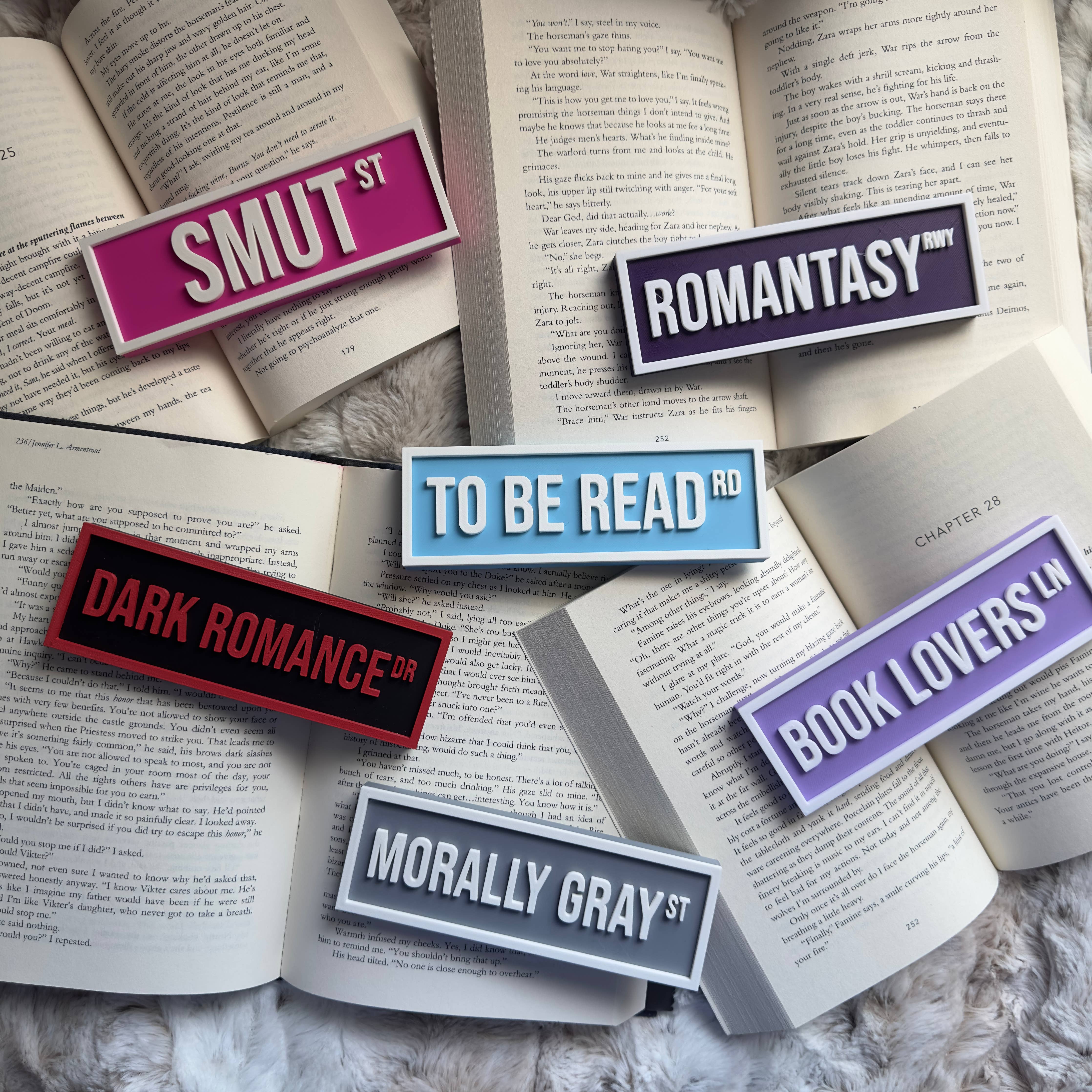 Dark Romance Street Sign | Bookshelf Decor