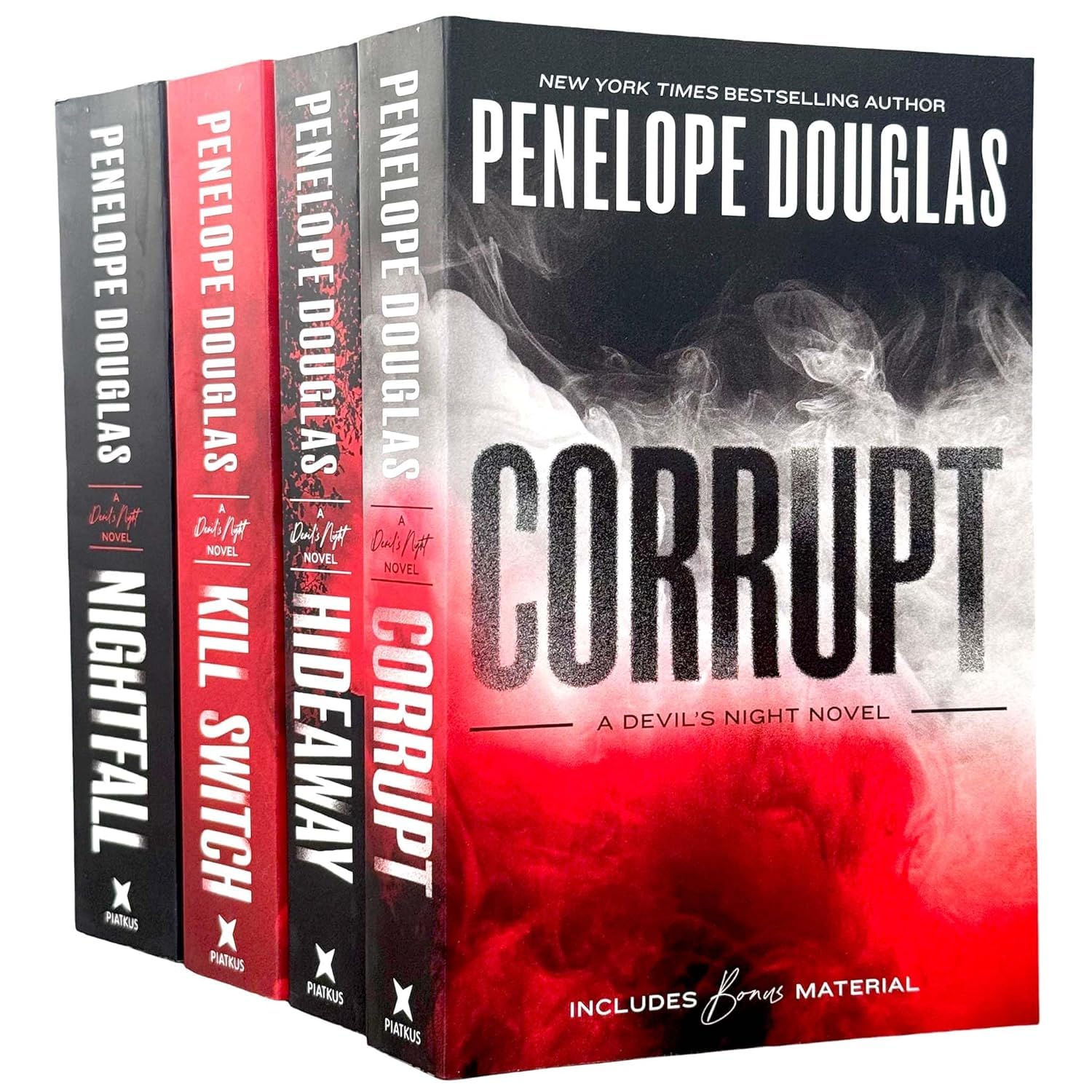 Devil's Night Series By Penelope Douglas 4 Books Collection Set (Corrupt, Hideaway, Kill Switch & Nightfall) by Penelope Douglas (Author)