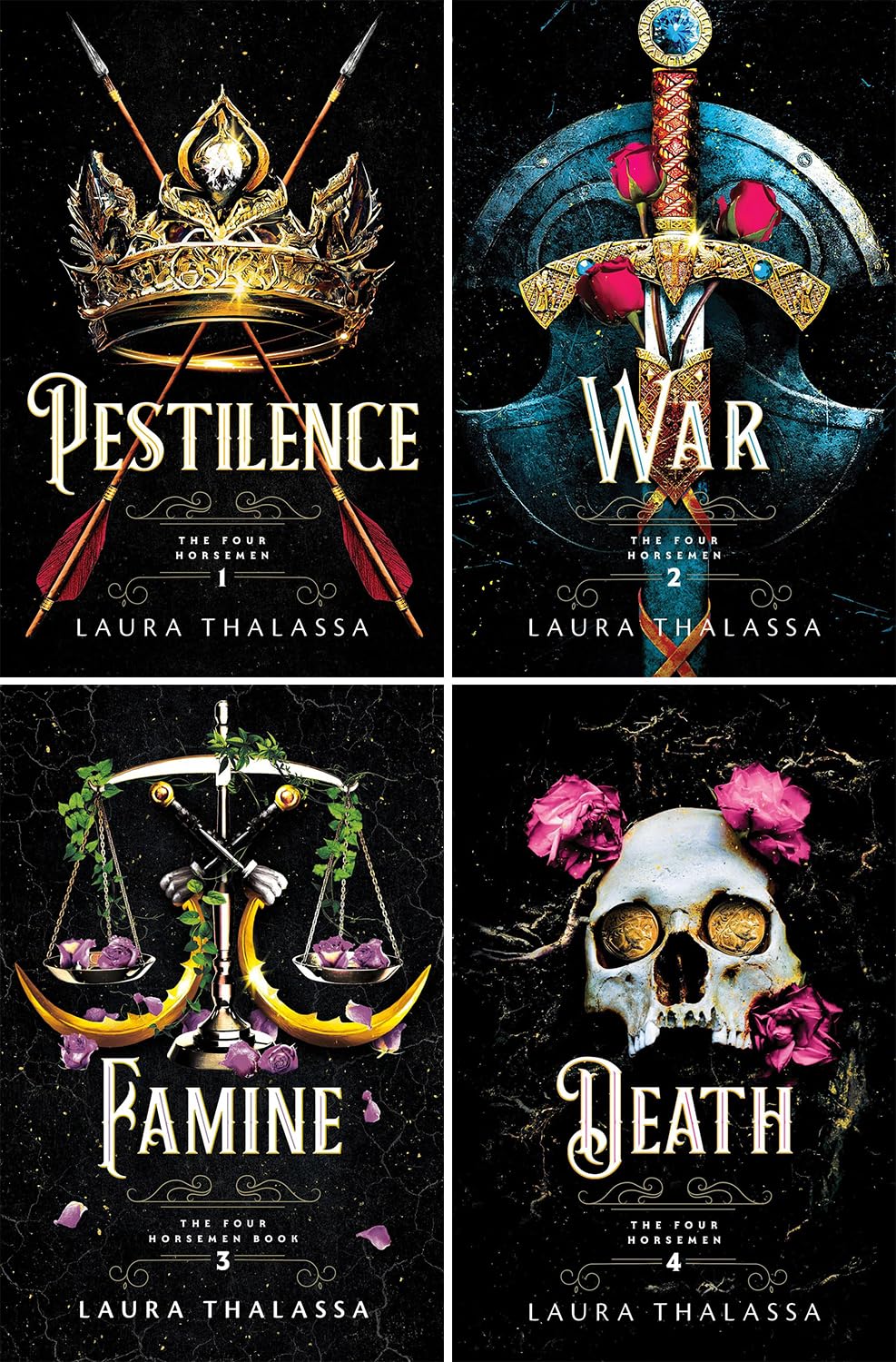 The Four Horsemen Series 4 Books Set. Pestilence, War, Famine, Death by Laura Thalassa (Author)