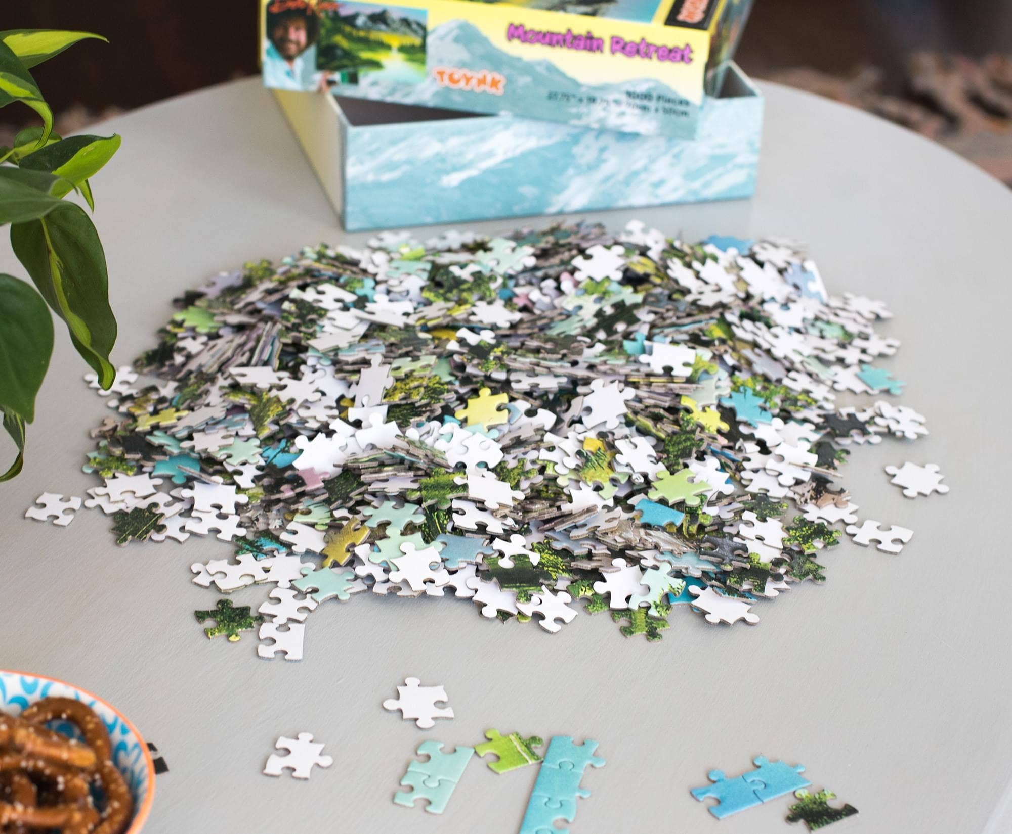 Bob Ross Mountain Retreat 1000 Piece Jigsaw Puzzle