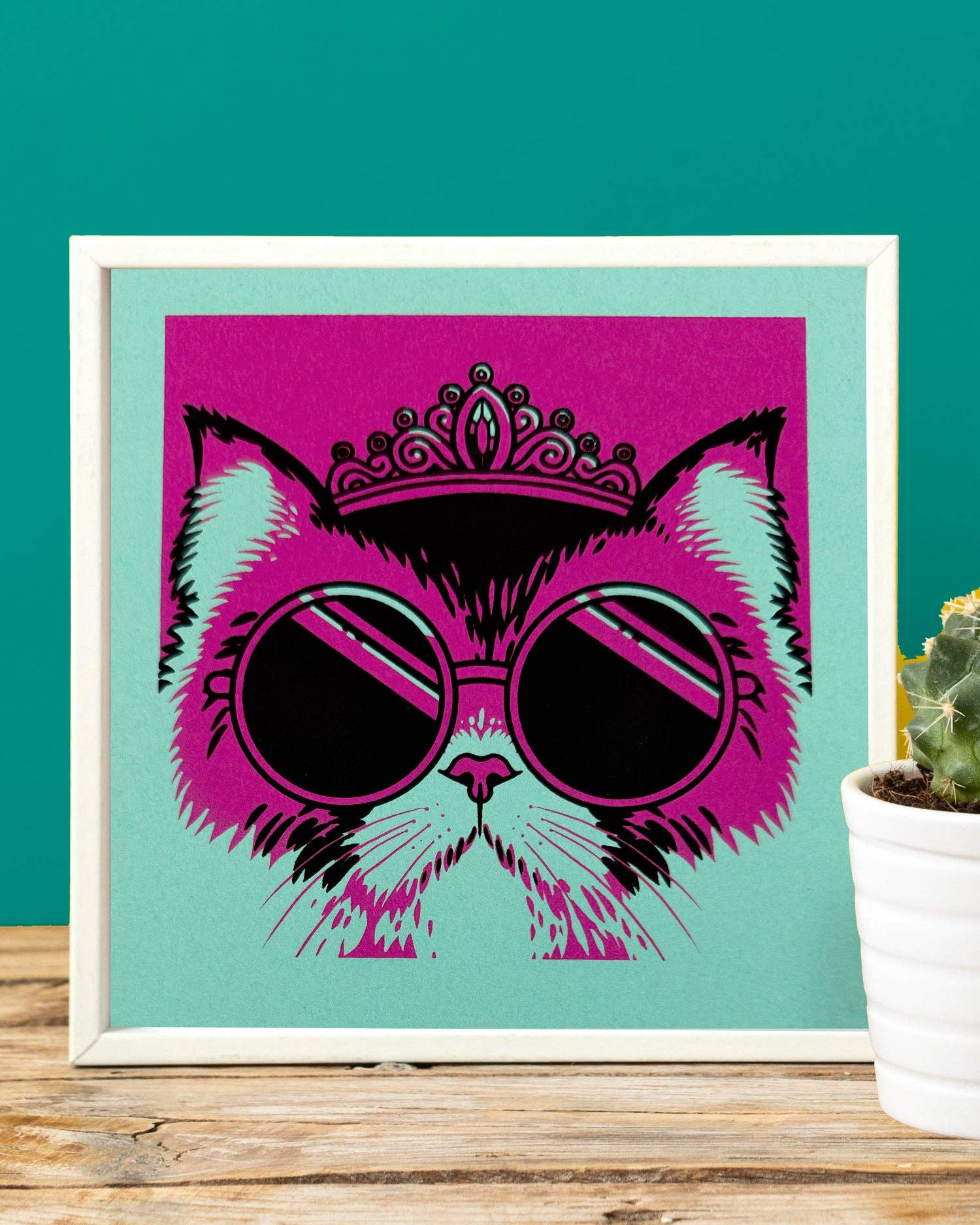 "Donut" Dungeon Crawler Carl Inspired Screen Print (Teal)