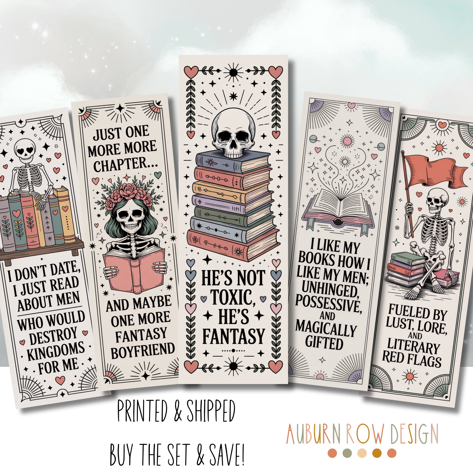Smut Celestial Bookmark Set or Individual: I Don't Date I Just Read