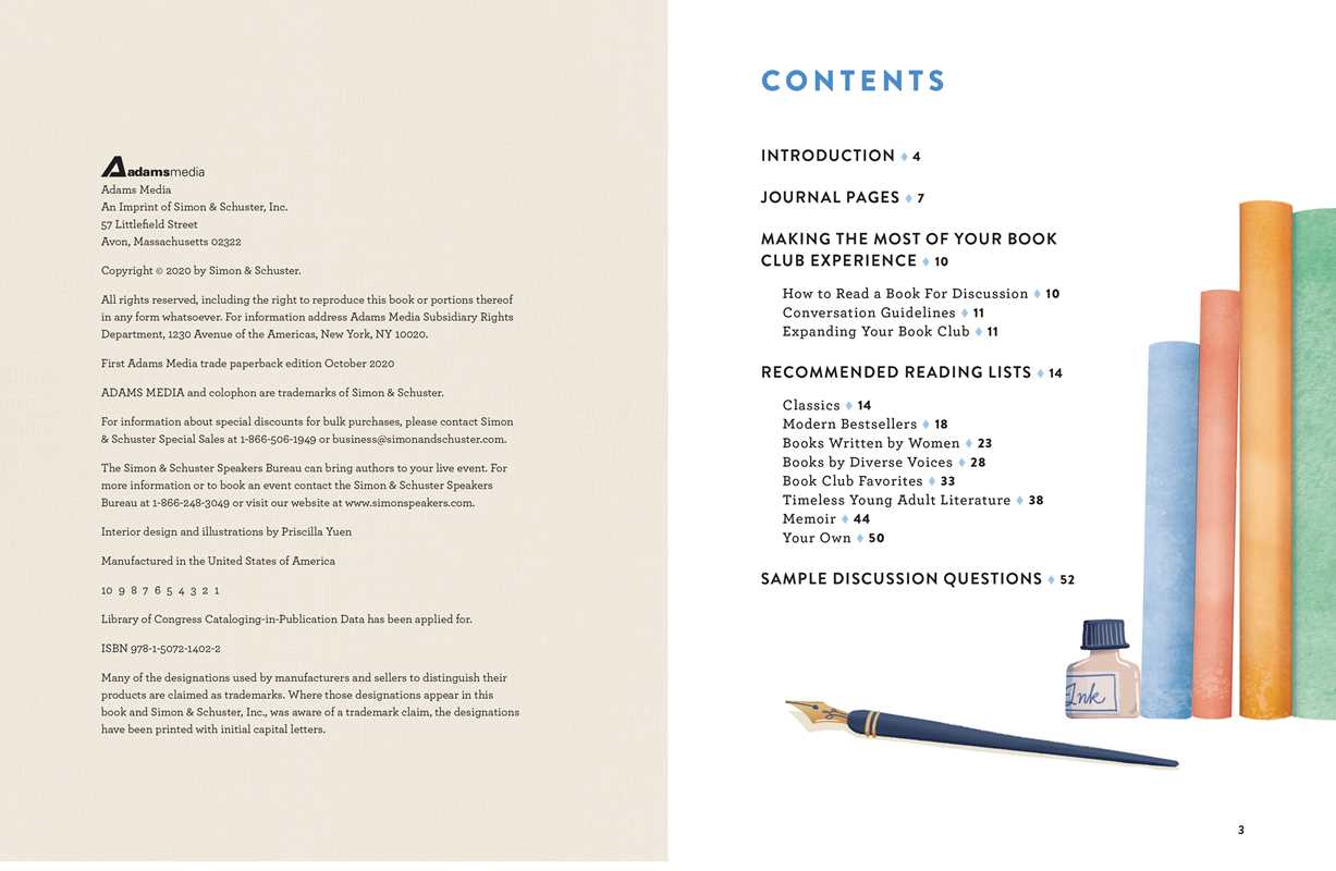 Book Club Journal by Adams Media: Paperback; 256 pages / English
