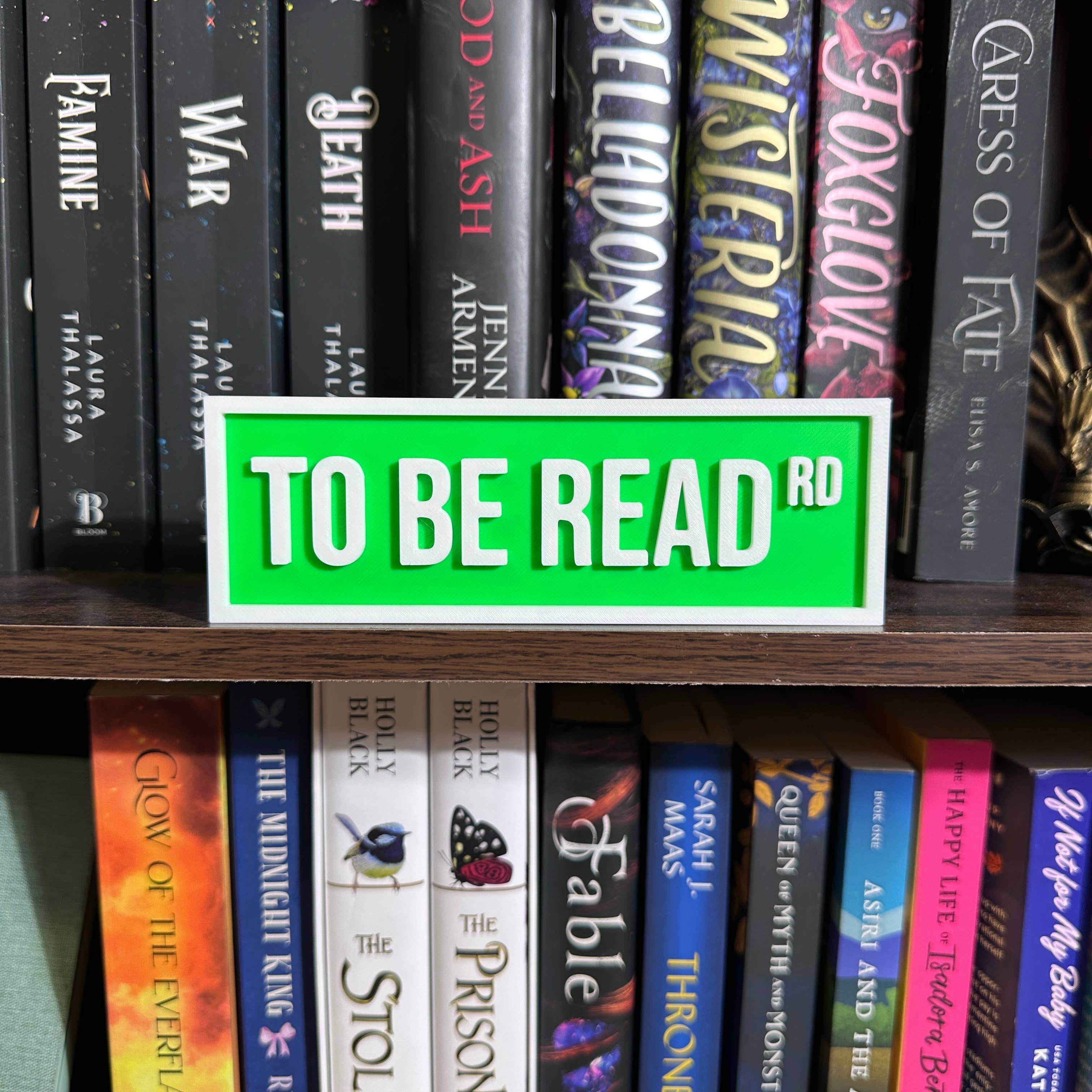 To Be Read Street Sign | Bookshelf Decor: Green
