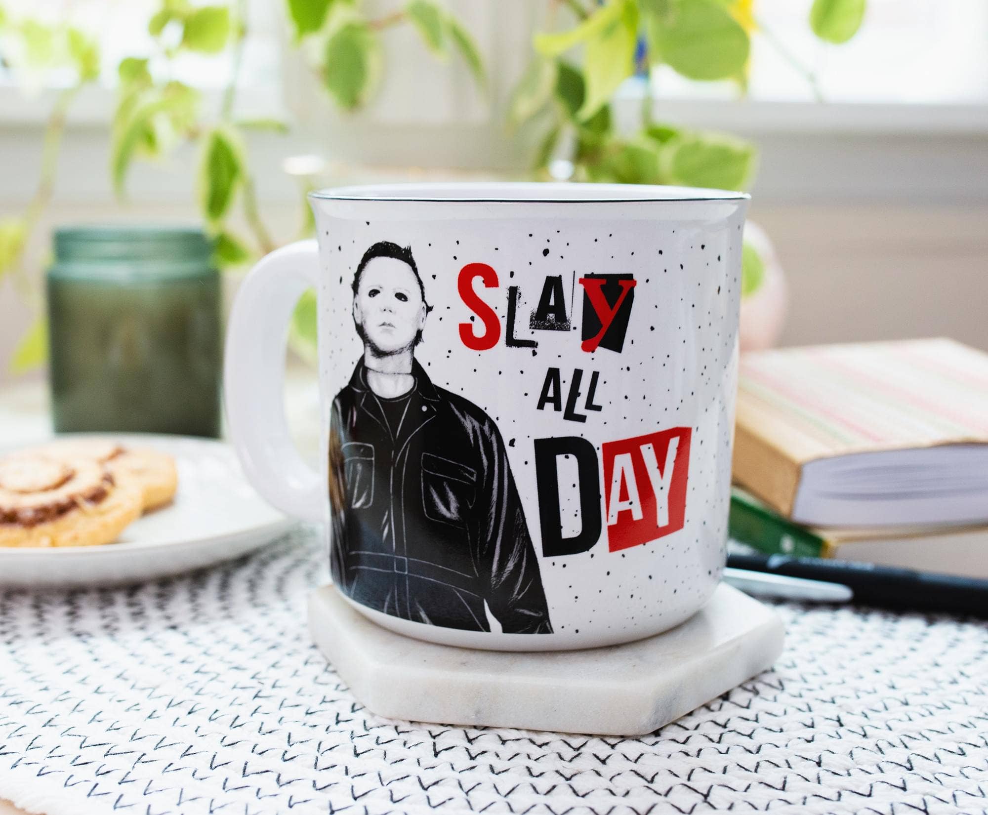 Halloween II Slay All Day 20oz Ceramic Camper Mug