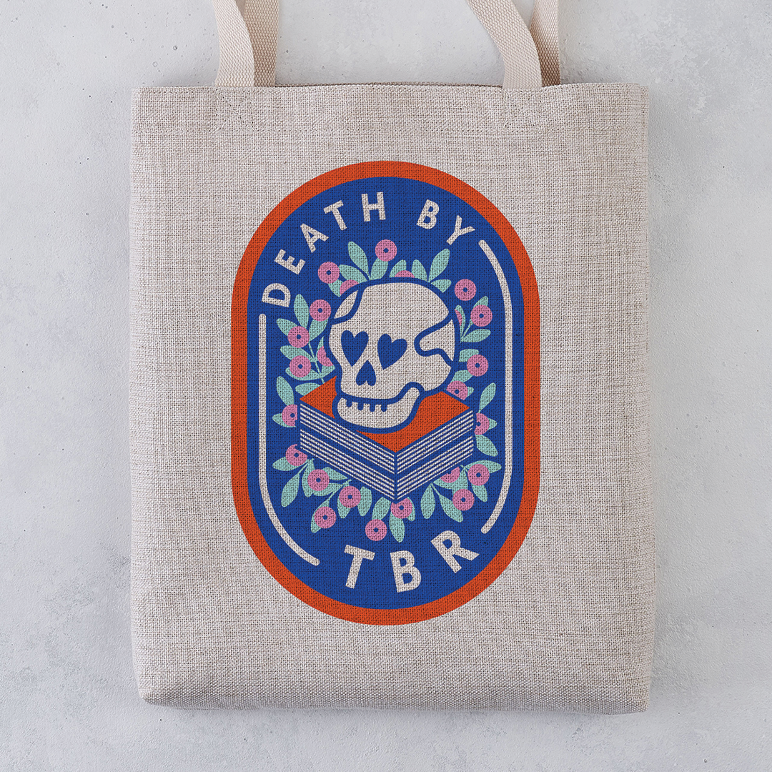 Bookish Tote Bag - 'Death by TBR'