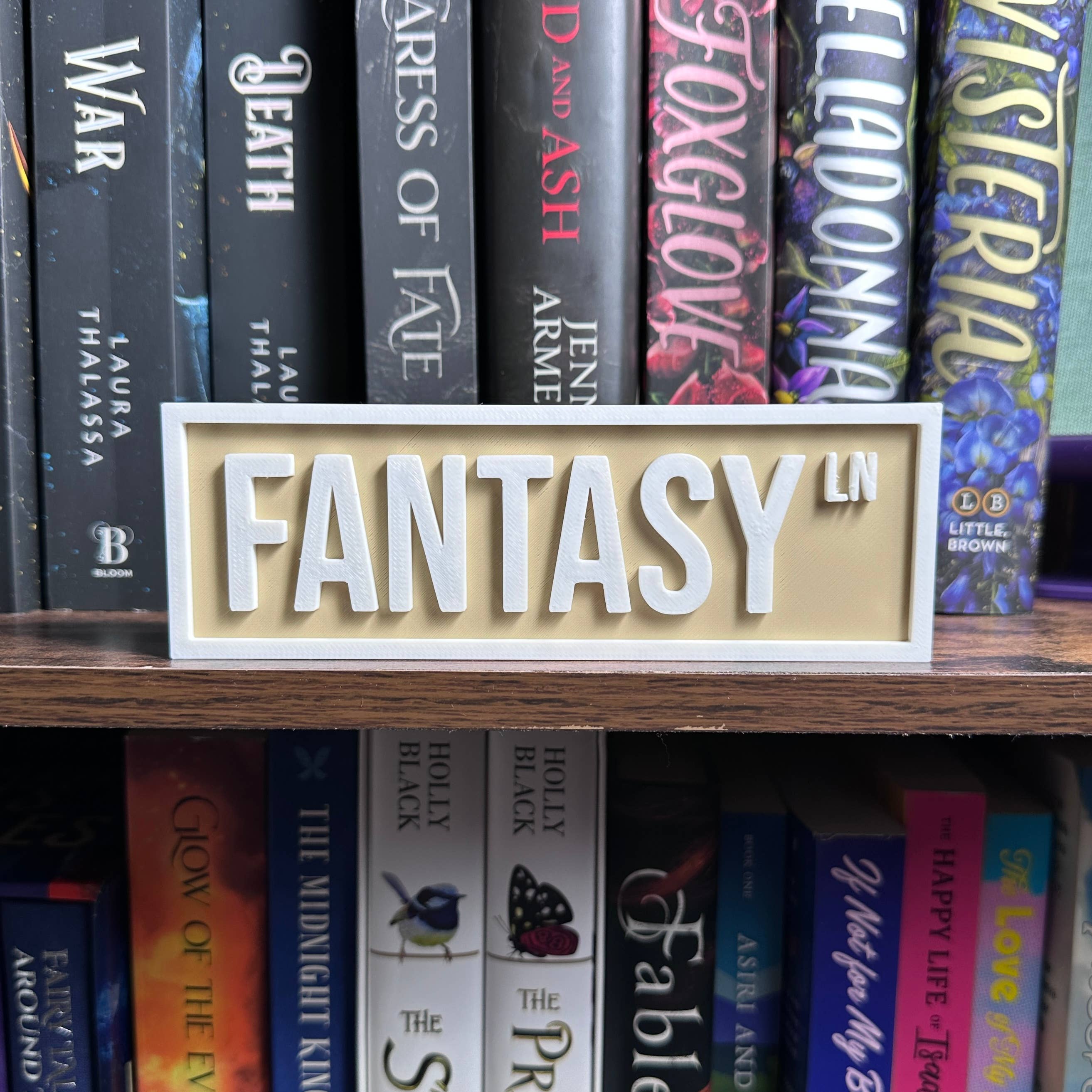 Fantasy Street Sign | Bookshelf Decor: Purple