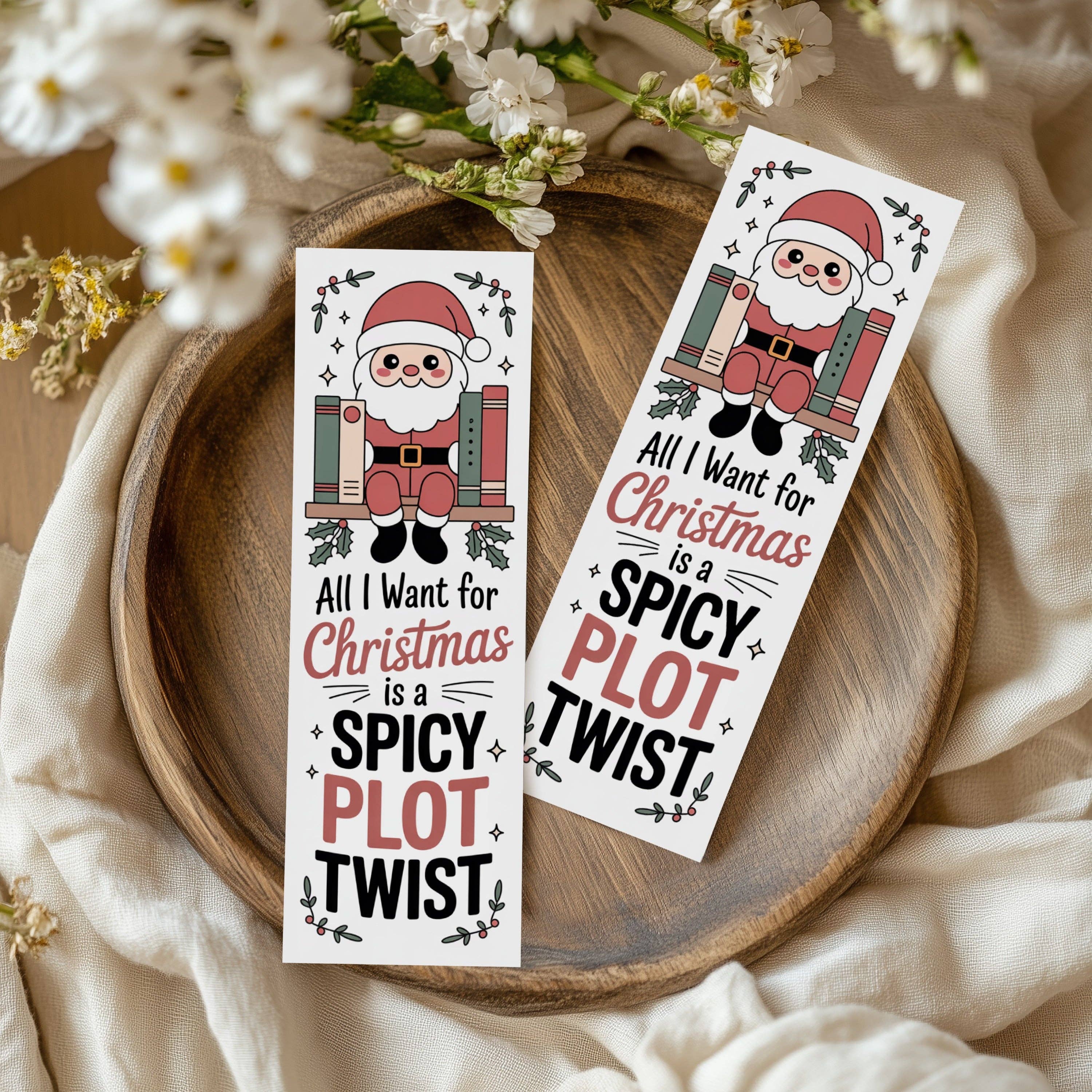 Christmas Smut Bookmarks: Sleighing My TBR - WITH PACKAGING