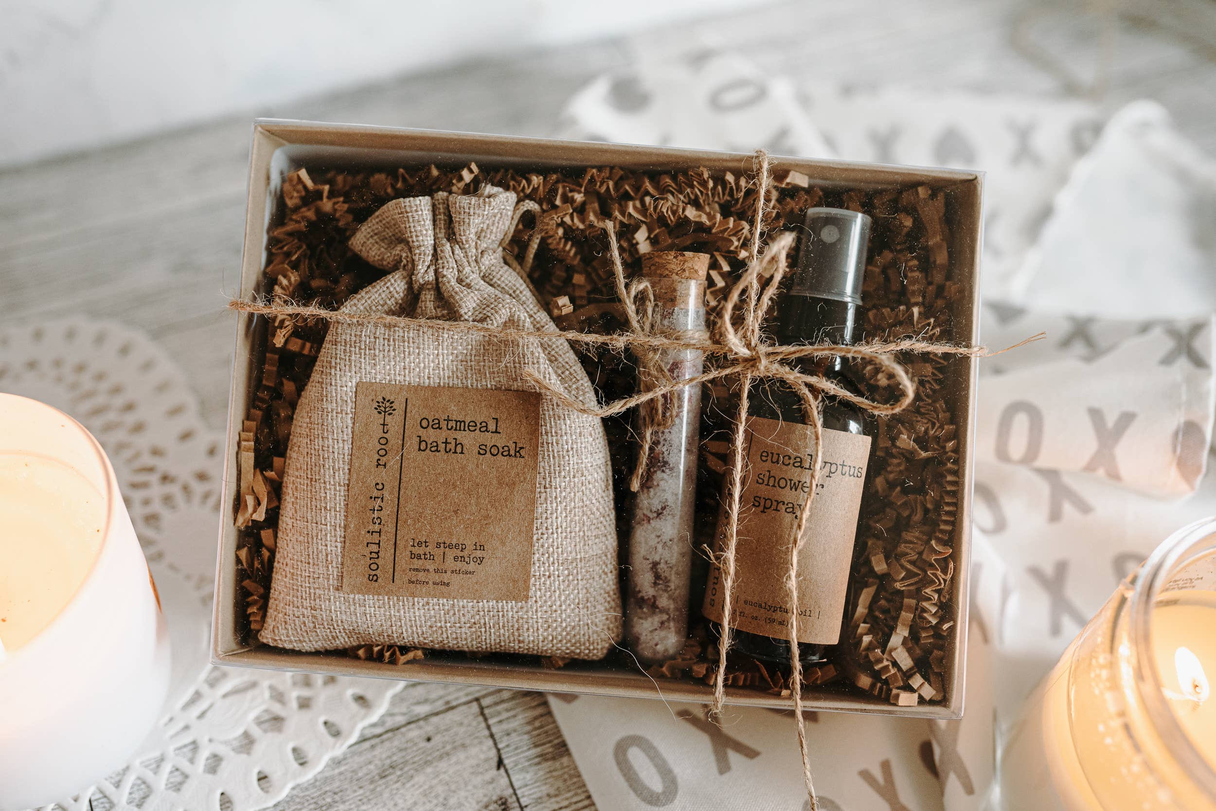 Christmas Spa Gift Set – Rose & Eucalyptus Self Care