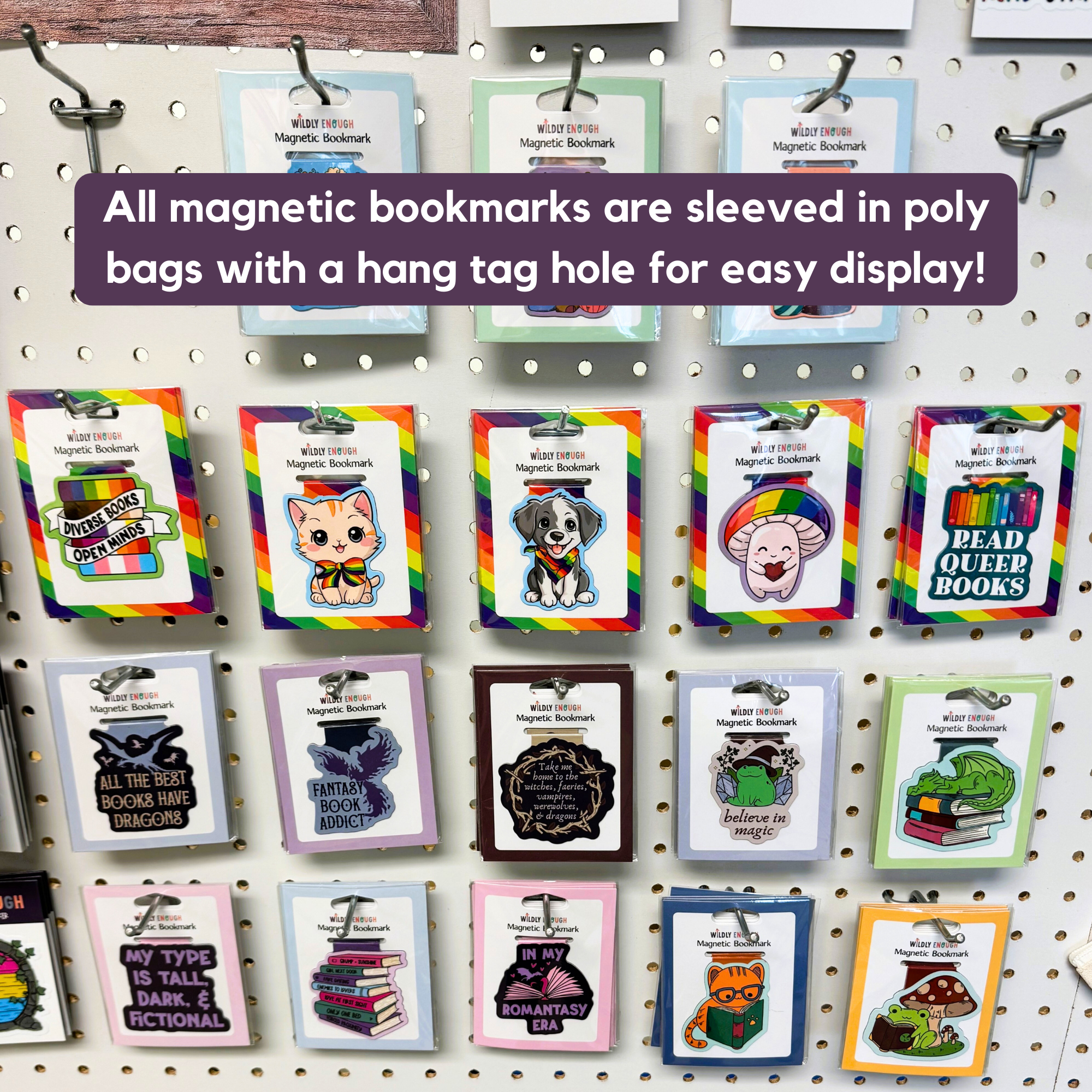 Happy Potted Plants Pile Magnetic Bookmark