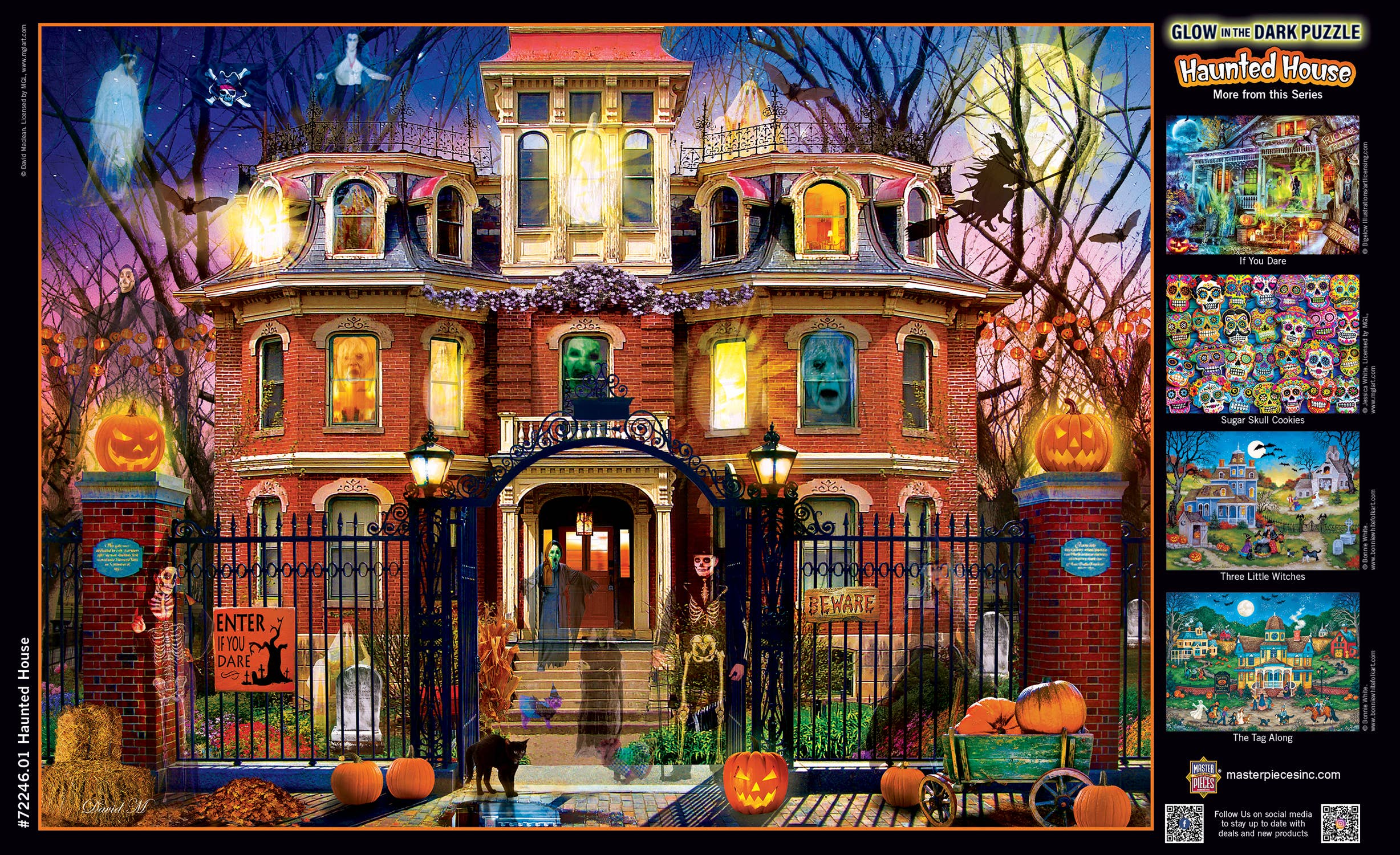 Glow in the Dark - Haunted House on the Hill 1000 pc Puzzle