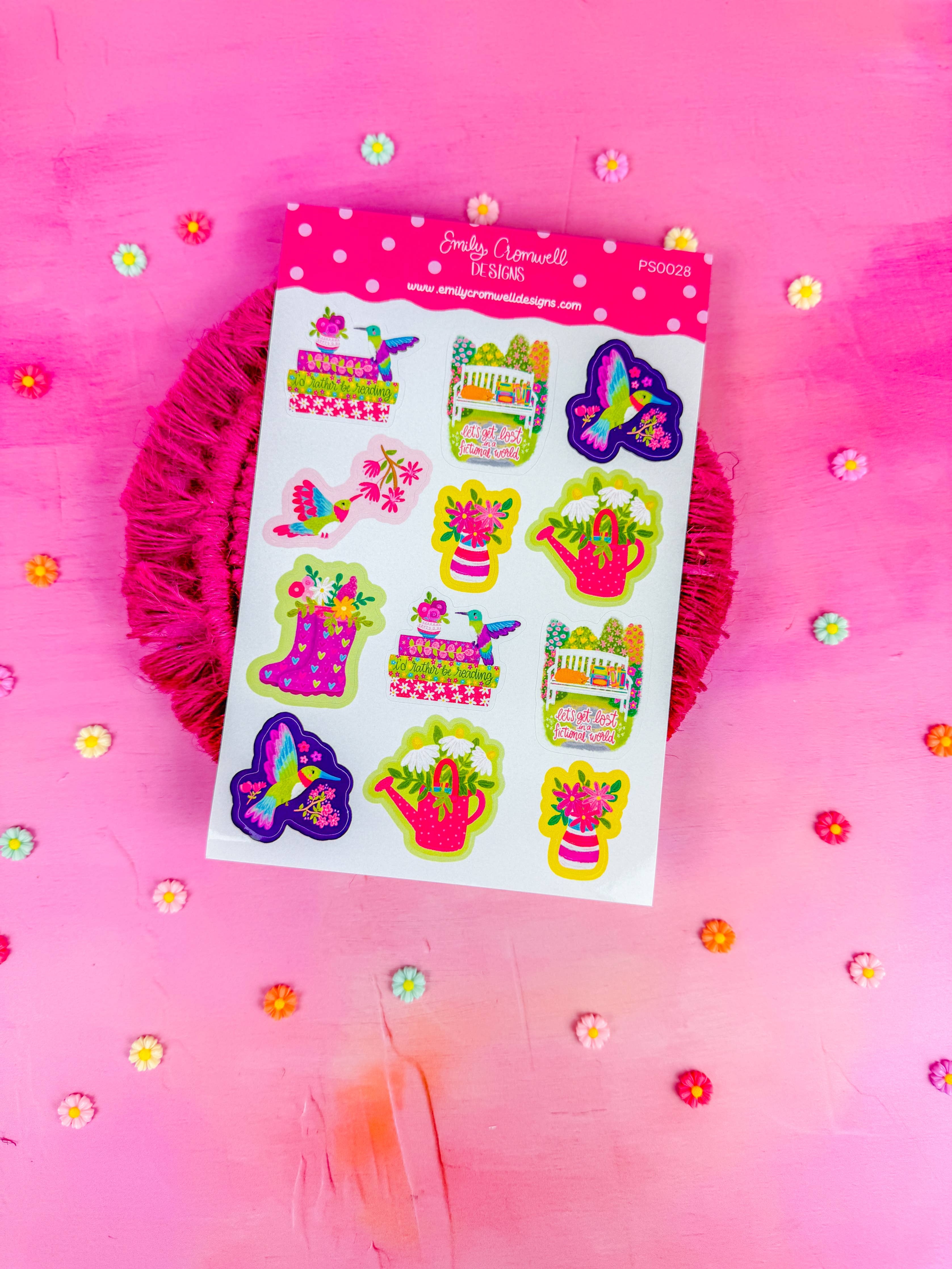 Bookish Garden Planner Stickers