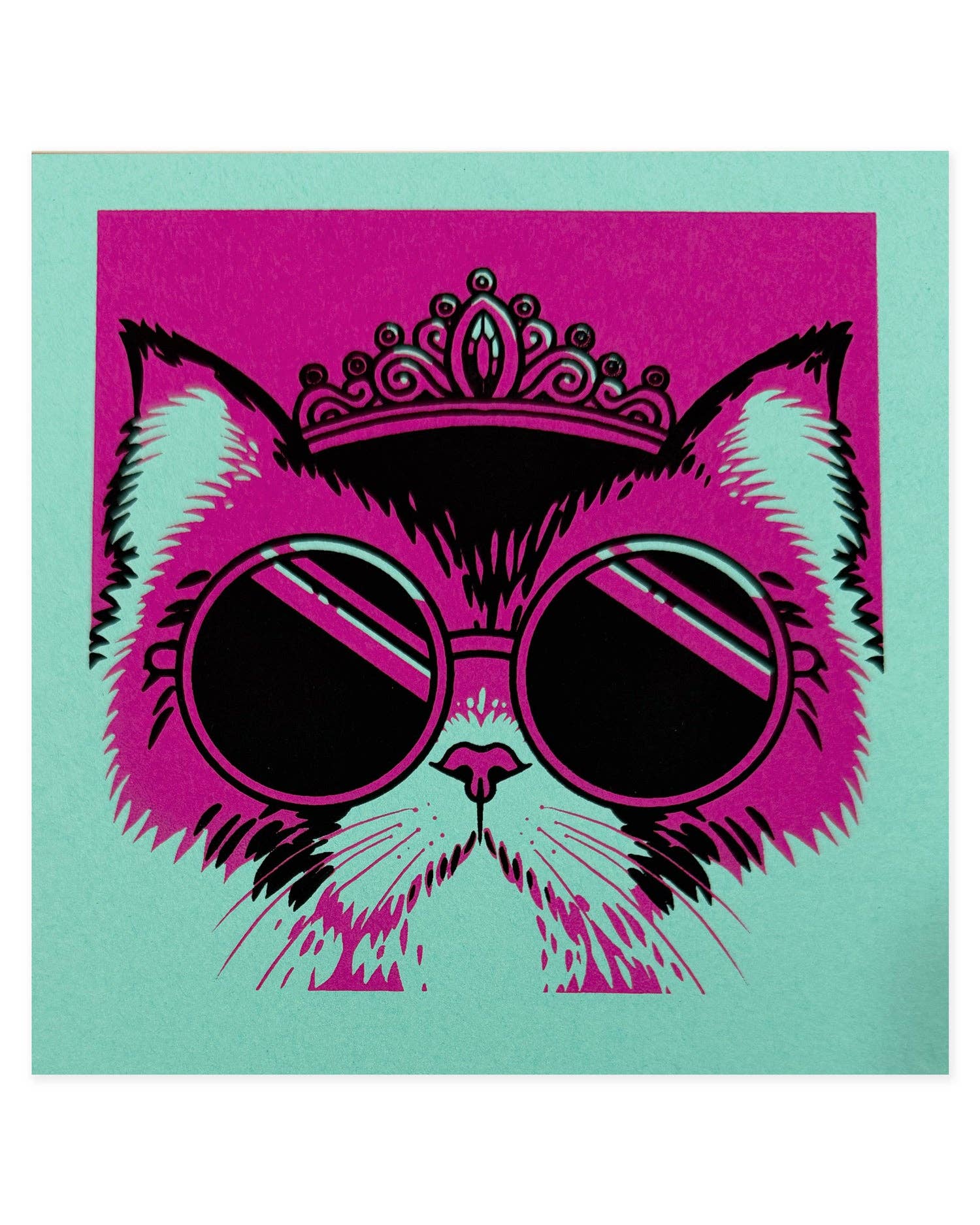 "Donut" Dungeon Crawler Carl Inspired Screen Print (Teal)