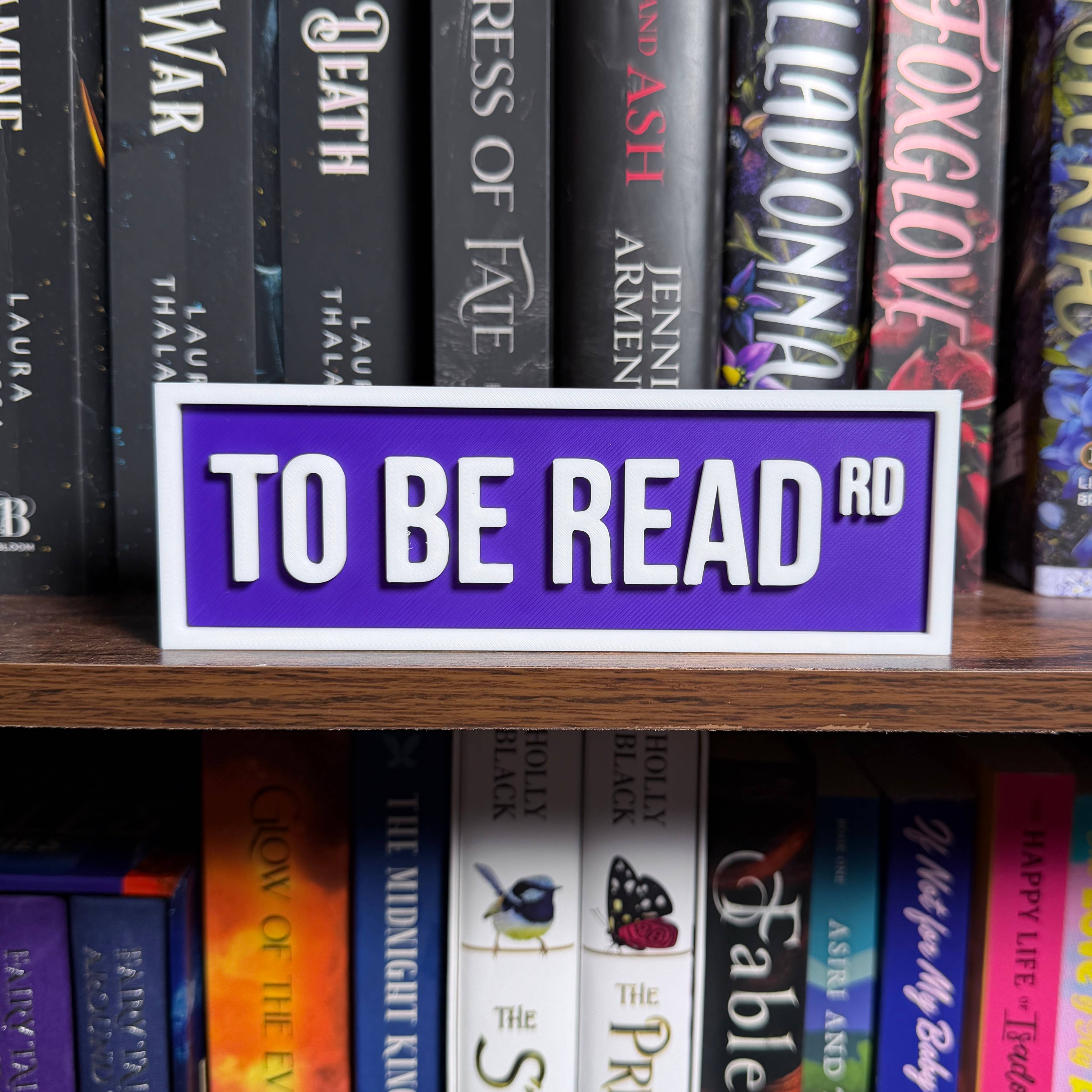 To Be Read Street Sign | Bookshelf Decor: Green